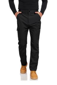 Men's Hiking Cargo Pants Lightweight Quick-Dry Waterproof Stretch Work Fishing Travel Outdoor Pants with 6 Pockets (size: 36)