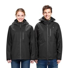 Heated Jacket for Women with 7.4V Battery, Soft Shell Electric Heating Coat (Clothing Size: Size L, Clothing Style: Women's Style)