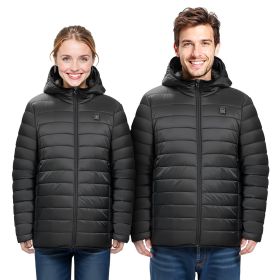 Heated Jacket for Women with 7.4V Battery, Soft Shell Electric Heating Coat, Windproof Lightweight Outerwear with 4 Heating Zones & 3 Heat Settin (Clothing Size: Size M, Clothing Style: Women's Style)